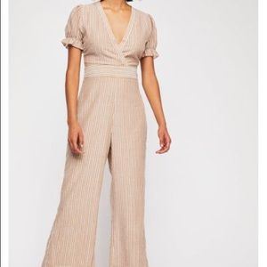 Free People Boundary Stripe jumpsuit